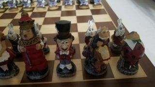 Alice in Wonderland Chess Set with Board 3