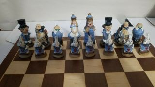 Alice in Wonderland Chess Set with Board 4