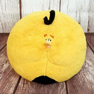 Angry Birds Big 12” Yellow Inflated Bubbles Soft Plush Bird - No Sound