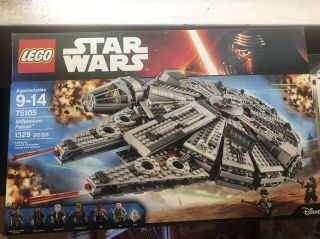 Retired Lego Star Wars 75105 Millennium Falcon Force Awakens Disney