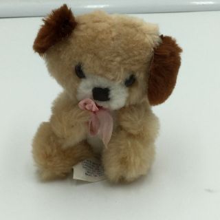 Dan Brechner Brown Tan Dog Plush Stuffed Animal 3.  5 " Small