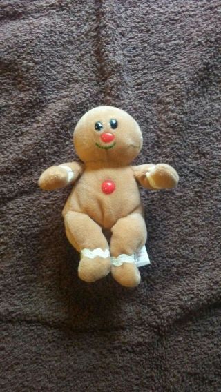 Ty Jingle Beanie Baby - Sweeter The Gingerbread Man (walgreens) No Tag