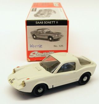 Somerville Models 1/43 Scale Model Car 125 - Saab Sonett Ii - White