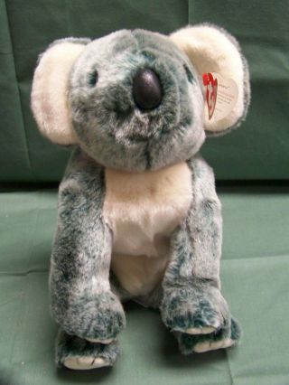 Ty Beanie Eucalyptus Teal/gray Large 11 Inch Stuffed Plush Koala With Tag