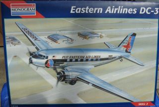 Monogram Eastern Airlines Dc - 3 Open Box But Still On Sprues