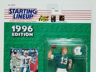 DAN MARINO Miami Dolphins NFL Kenner Starting Lineup SLU 1996 Figure & Card 3