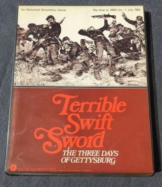 Terrible Swift Sword The Three Days Of Gettysburg Spi 1976 30 Punched
