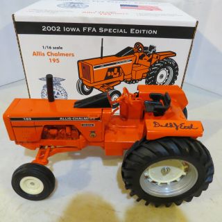 Scale Models Allis Chalmers 195 Tractor Signed By Don Ertl 2002 Iowa Ffa Ac059