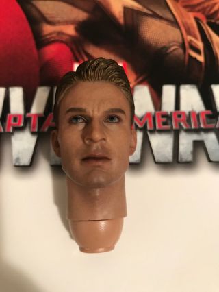 Hot Toys 1/6 Mms 350 - Captain America Civil War - Steve Rogers Head Marvel