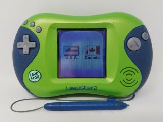Leapfrog Leapster 2 Learning Game System Green & Blue Console
