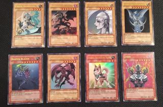 Yugioh Yap1 English Complete 8 Card Set Anniversary Pack Blue Eyes/ Red Eyes/