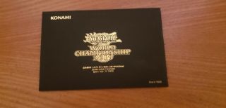 2019 Yugioh World Championship Promo Pack & Field Center Card Promo