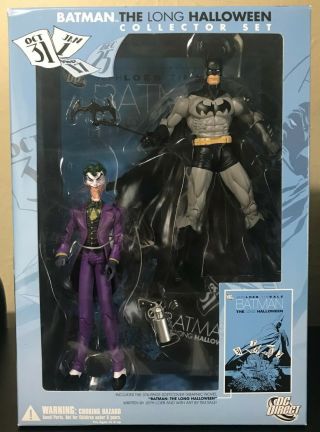 Dc Direct The Long Halloween Collector Set / Batman Joker Figures Graphic Novel