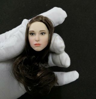 1:6 Scale Female Natalie Portman Brown Hair Head Sculpt Model F 12  Figures Toy