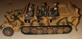 21st Century Toys Wwii German Half - Track Vehicle With 6 Figures