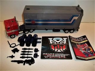 1984 Transformers G1 OPTIMUS PRIME MIB 100 Complete w/ Box 3