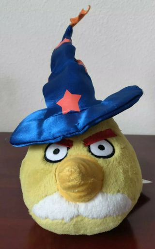 Angry Birds Yellow Chuck Wizard Hat Plush Stuffed Commonwealth Halloween