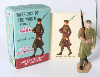 1960s Marx N - Mib Warriors Of The World 6 Jerry Deangelo Soldier Hand Painted