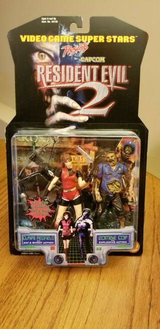 Toybiz Resident Evil 2 Claire Redfield & Zombie Cop Action Figure Capcom 98