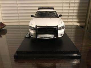 Custom 2006 White 1/18 Welly Police Dodge Charger w/Full Lighting Kit 3
