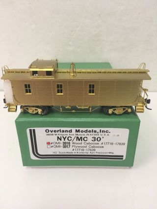 Ho Scale Overland Models Omi - 3917 Brass Nyc/mc 30 