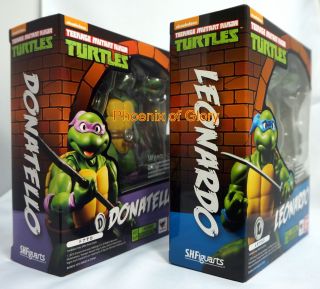 Bandai S.  H Figuarts Teenage Mutant Ninja Turtles Tmnt Leonardo And Donatello Usa