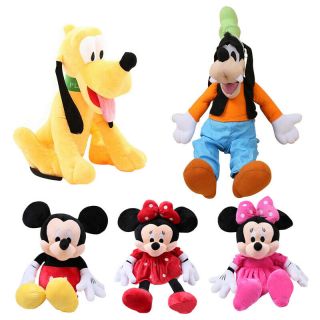 30cm Mickey Mouse Minnie Plush Toys Goofy Dog Pluto Dog Cartoon Figure Kids Gift