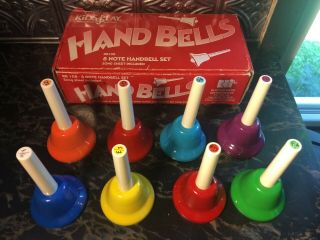 Kids Play 8 Note Handbell 8 Bells Music Instrument Set - Exc