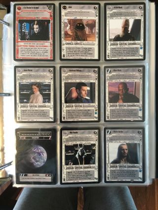 Star Wars Ccg Coruscant Complete Set 180 No Ai M/nm Adult Collector.