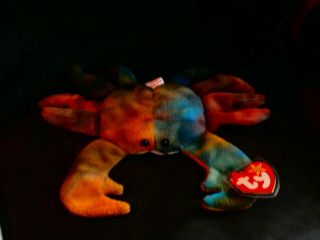 Extremely Rare Claude The Crab Ty Beanie Baby Almost Every Error Germany