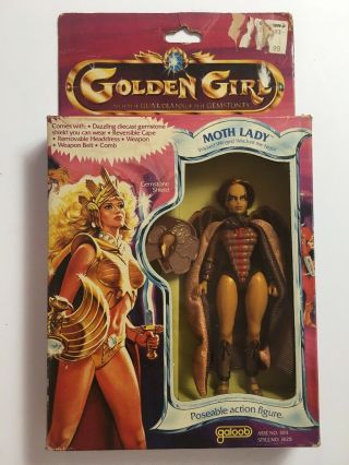 Golden Girl Guardians Of The Gemstones Moth Lady Action Figure 1984 Galoob