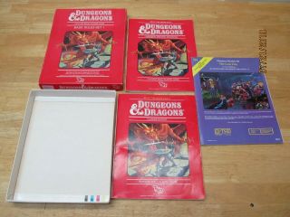 Dungeons & Dragons Tsr 1983 Basic Rules Set 1 W/ The Lost City B4 Module.