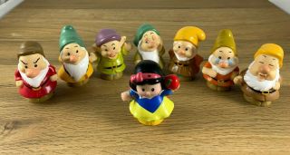 Fisher - Price Little People Snow White And The Seven Dwarfs Figures Set Of 8 2012