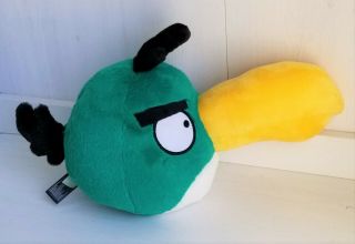 Angry Birds Hal Toucan Green Bird Plush Closed Beak Mouth 12 " With Sound