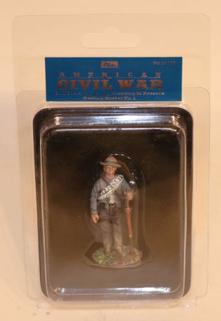 Britains Civil War 31131 Confederate Infantry Standing In Reserve Resting Musket