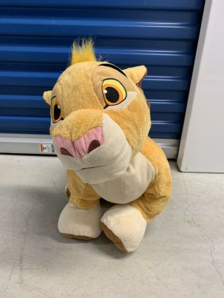Jumbo Disney Store The Lion King Simba Plush 30 " Stuffed Animal