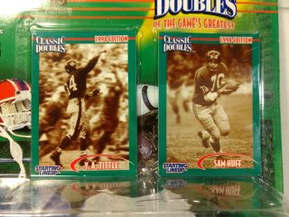 Kenner Starting Lineup Sports 1998 NY Giants Y.  A.  Tittle & Sam Huff t2726 2