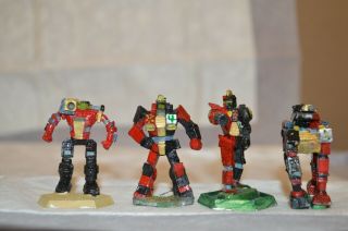13 Mech Assault Company Assorted Battletech Miniatures,