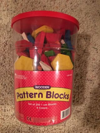 Learning Resources Wooden Pattern Blocks (250)