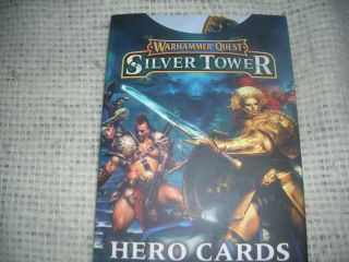 Warhammer Quest " Silver Tower " Hero Cards -
