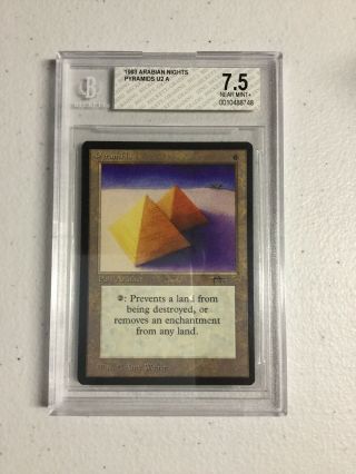 1993 Arabian Nights Pyramids Beckett Graded Bgs 7.  5