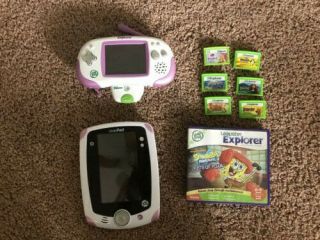 Leapster Explorer And Leap Pad With 7 Games With Camera