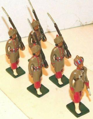 Old Mmm Wales 1980s Metal,  British Indian Army,  126th Baluchistan Inf. ,  5 Pc Set