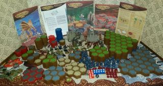 Heroscape Mb Valkyrie Master Set & Expansion Volcarren Incomplete W/box/guide