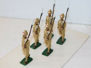 Old 1980s Metal,  British Indian Army,  12th Frontier Force Marching,  5 Piece Set 2