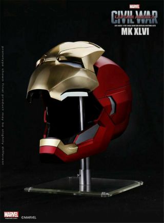 Iron Man Mark Mk46 1/1 Helmet Captain America Civil War Automatic Mask Marvel