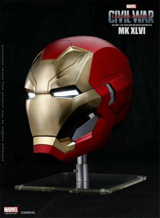 Iron Man Mark MK46 1/1 Helmet Captain America Civil War Automatic Mask Marvel 5