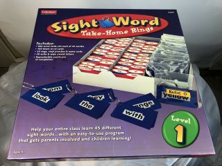 Lakeshore Sight Words Level 1 Take Home Rings Educational Summer Home School