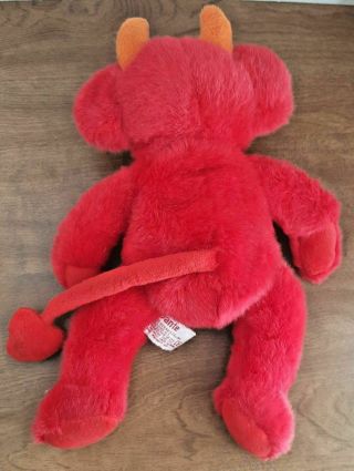 Red Devil Plush Teddy Bear Dante 4613 Stuffed Animal 12 