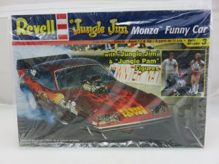 Revell Jungle Jim Monza Funny Car 1/25 Scale Model Kit Unbuilt - Missing Figures